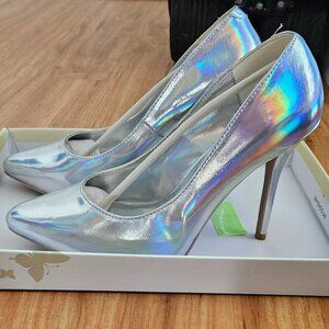 Pleaser Holographic Pumps Size 10